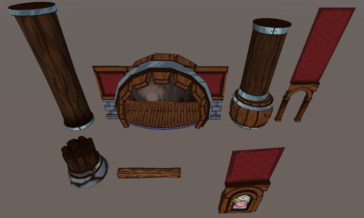 Tavern props The stage &amp; WC